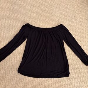 Elegant Black Off-Shoulder Women's Top